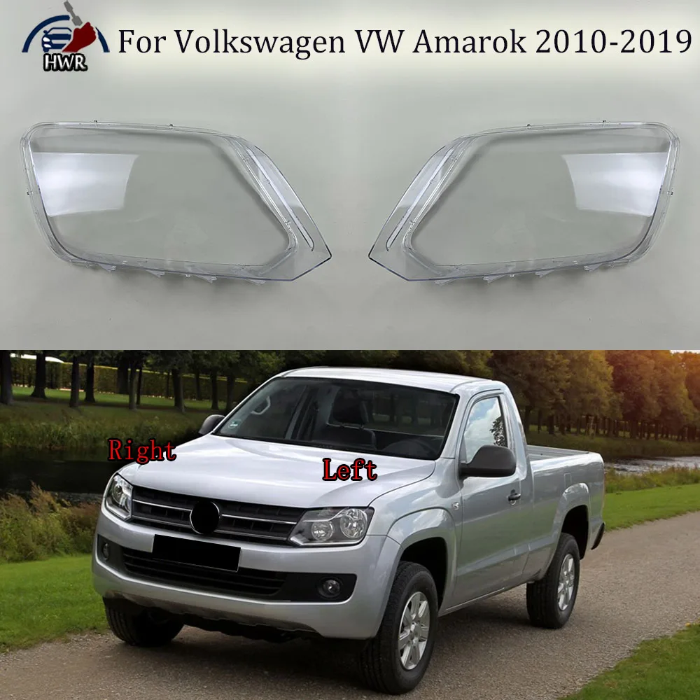 

Headlight Cover Shade Headlamp Shell Transparent Lampshade Lens Auto Replacement Parts For Volkswagen VW Amarok 2010-2019