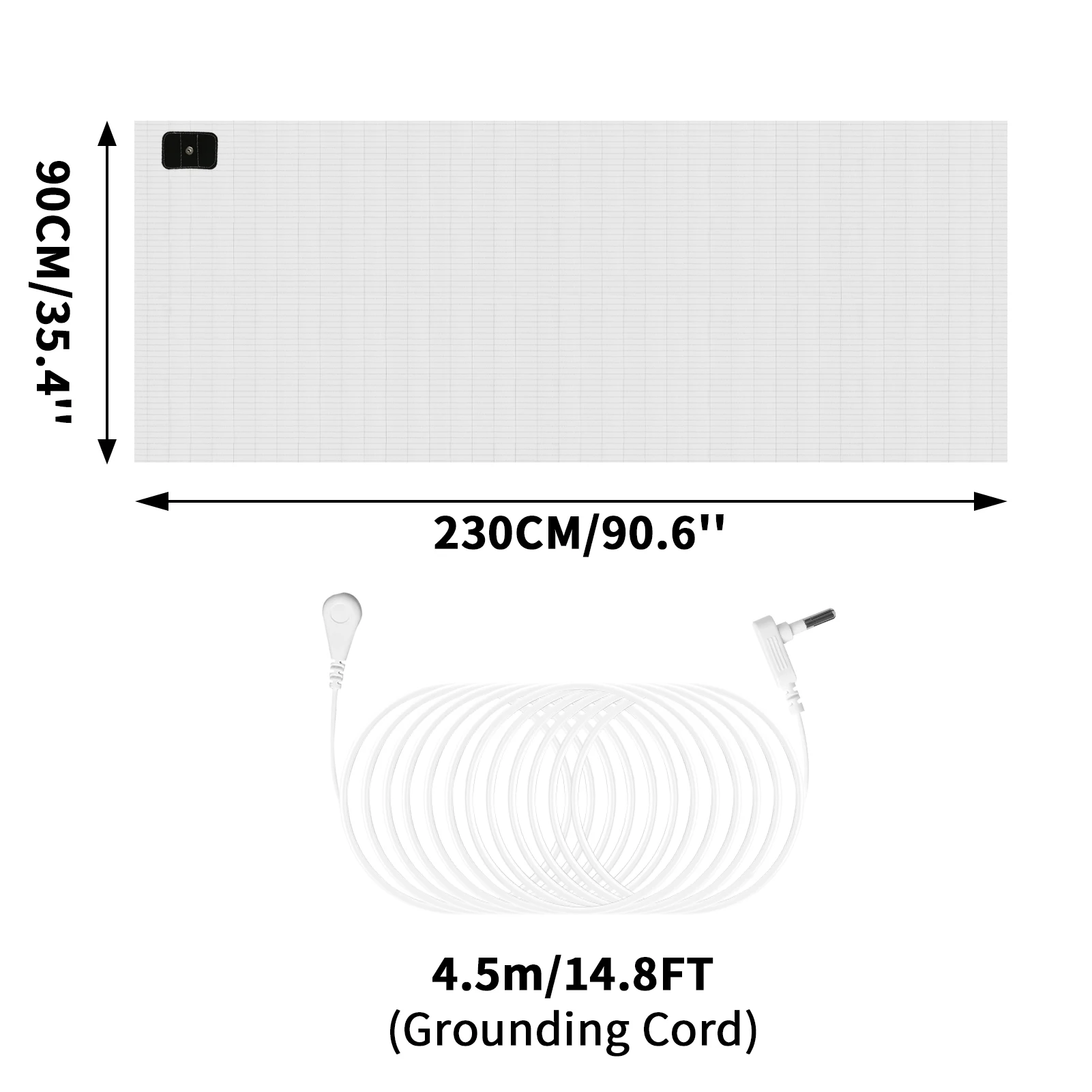 90x230CM White