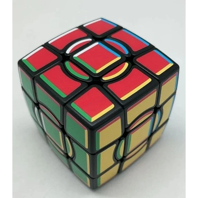 

New Calvin's Puzzle 3x3 Cube Super Crazy 3x3x3 Cube Black Body Super 3x3 Magic Cube Children's Educational Toy 6-12y Megaminx