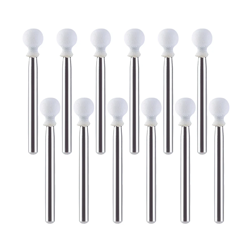 JUMTOP 12Pcs/Pack Dental White Polishing Stones Flame Cone Shape FG Bur Drills Arkansas Stone FL2 CN1 RD1 Dentist Tools view 4
