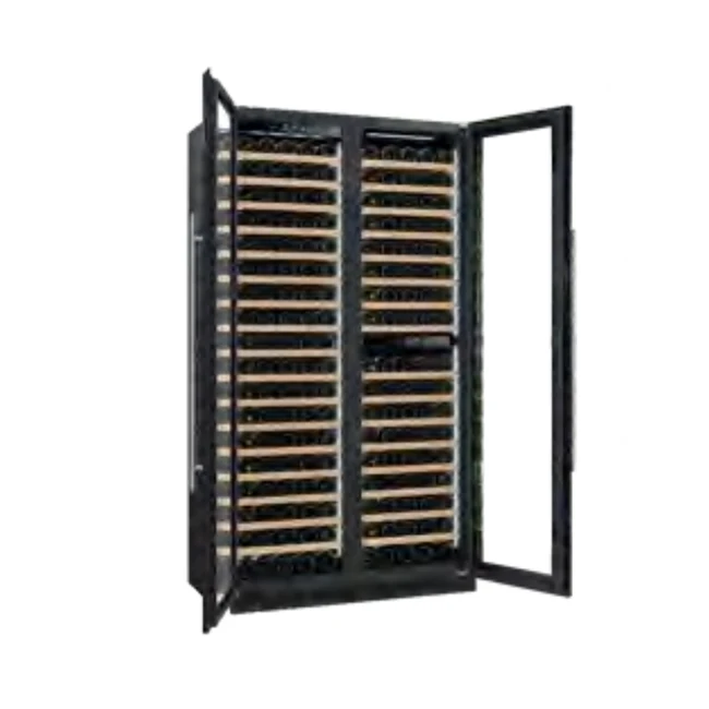 Constant Temperature 740L 316 Bottles Glass Door Bar Cabinet Built In Wine Cooler Fridge Refrigerator