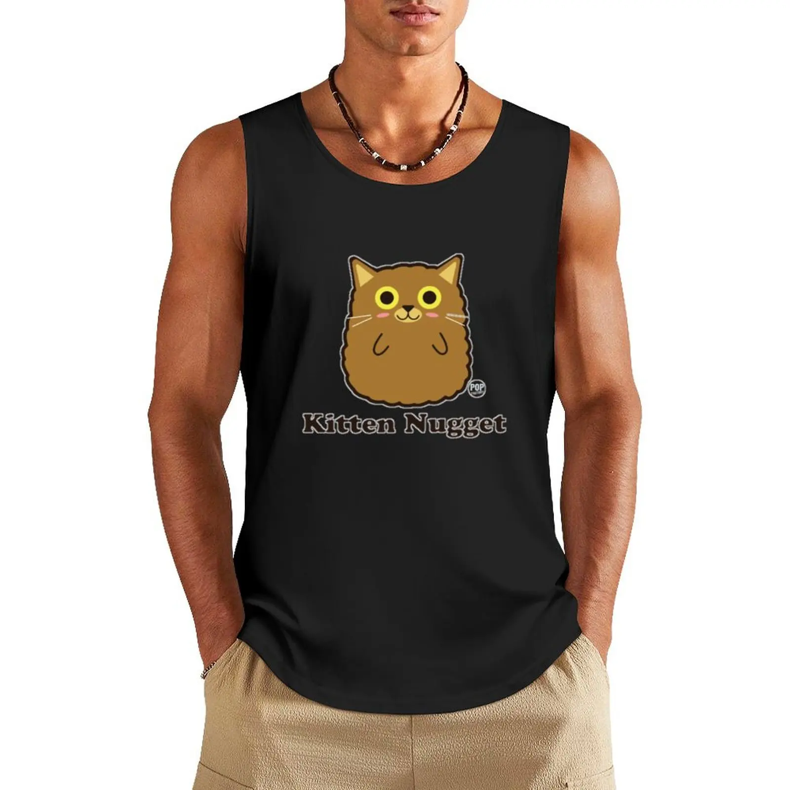 

kitten nuggets Tank Top Man summer clothes Men's gym