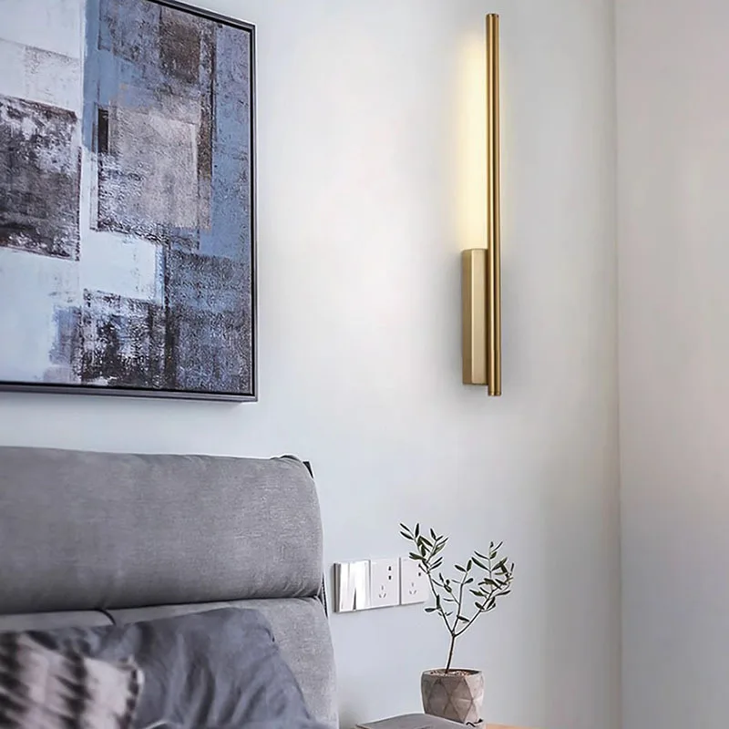 أباجورة غرفة نوم الجدار الخفيفة 2025 تصميم جديد غرفة المعيشة التلفزيون حائط الخلفية الحجر شنت ضوء درج الجدار تركيبات #2