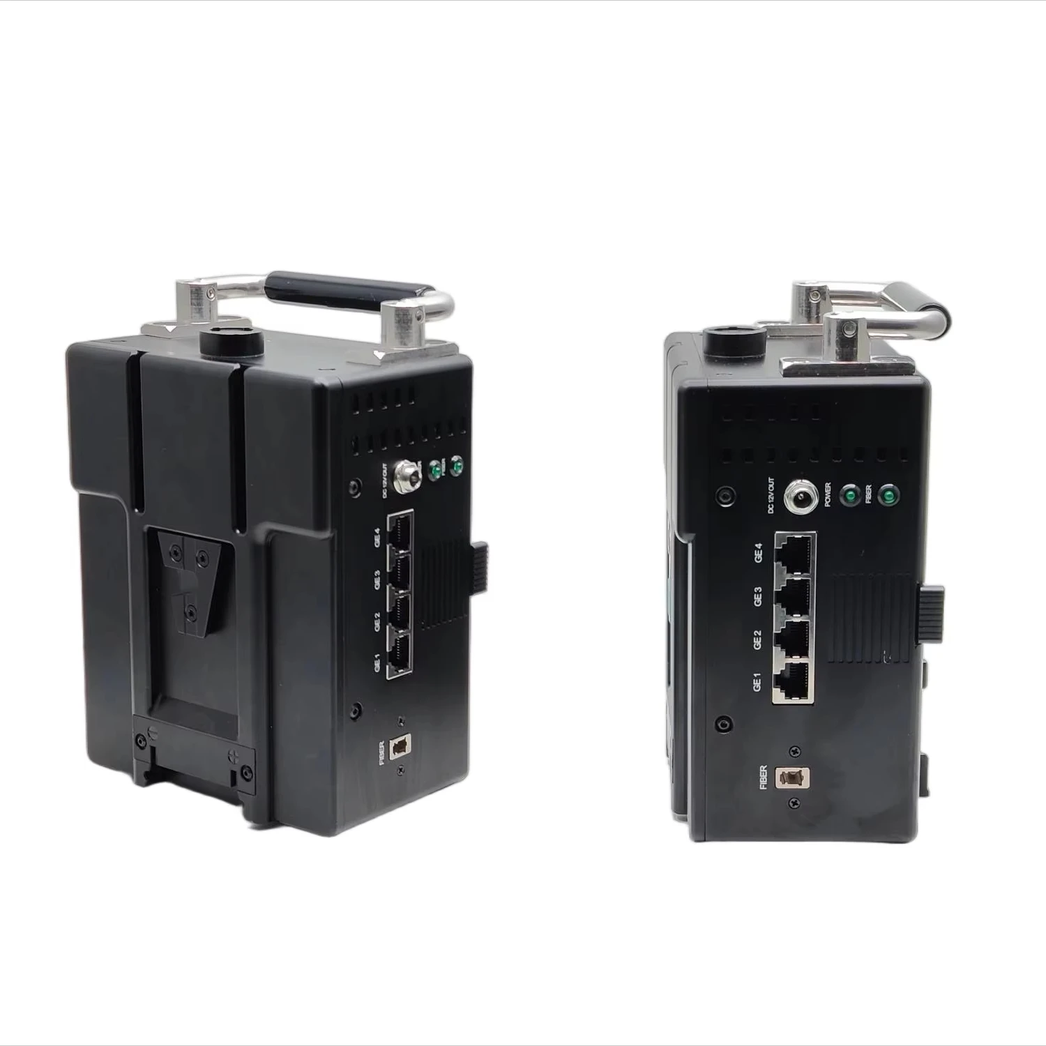 Camera V-mounting-adapter with Base station to EFP FIber system,12G SDI+Ethernet over fiber