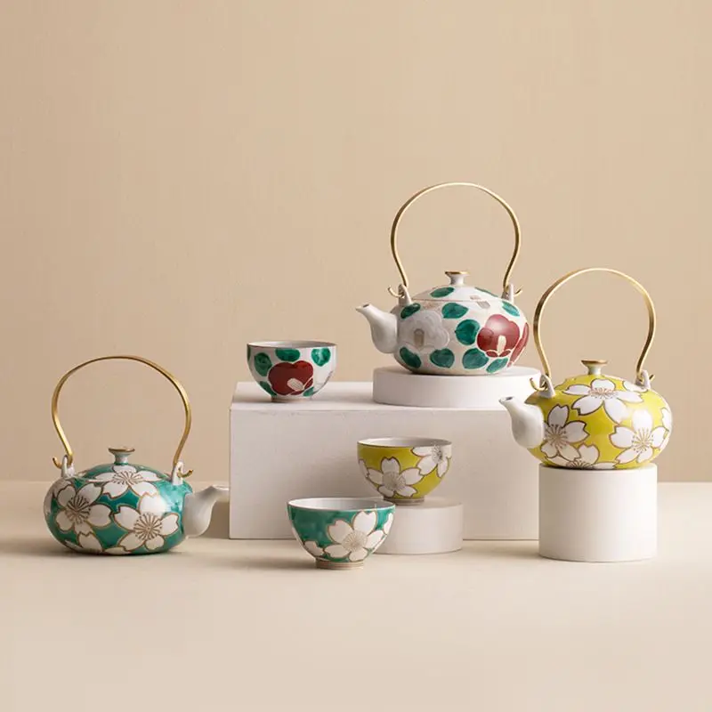 Arita teapot, teacup light luxury high-end, tea set New Year, gift box packaging
