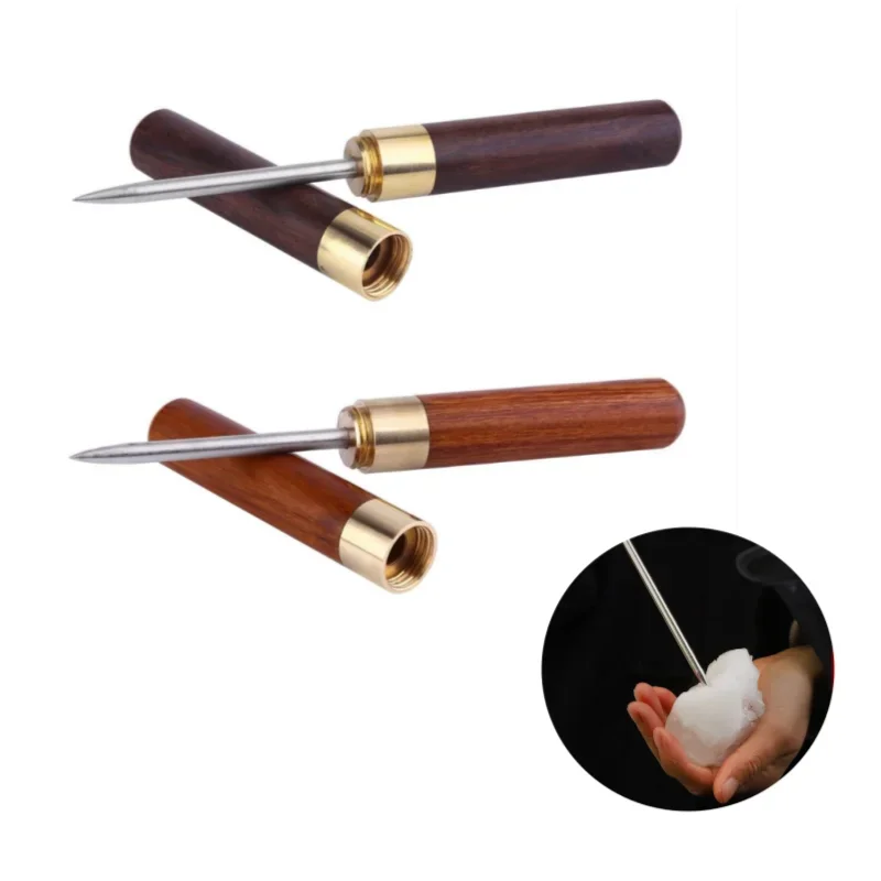 Stainless Steel Ice Pick with Wooden Handle and Sheath Kitchen Tool  Home Ice Crushers Ice Cone Bar Bartender Tool Kitchen Tool