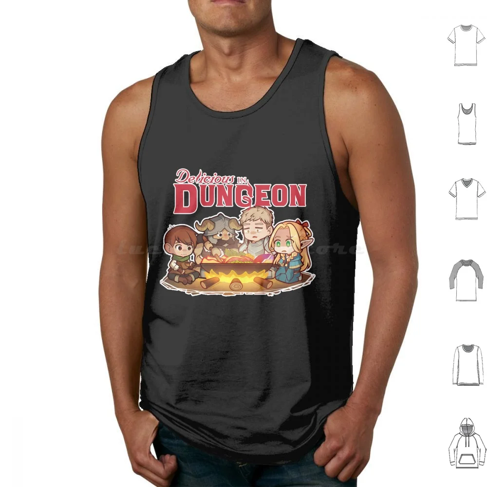 Meshi-First Supper Tank Tops Print Cotton Meshi Delicious In Anime Manga Meshi Manga Meshi Anime Itzusumi Catgirl Marcille