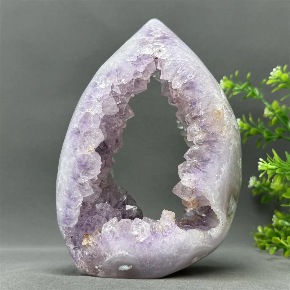

Natural Agate Geode Crystal Cluster Reiki Energy Meditation Gem Wealth Divination Treatment Home Decoration Gift