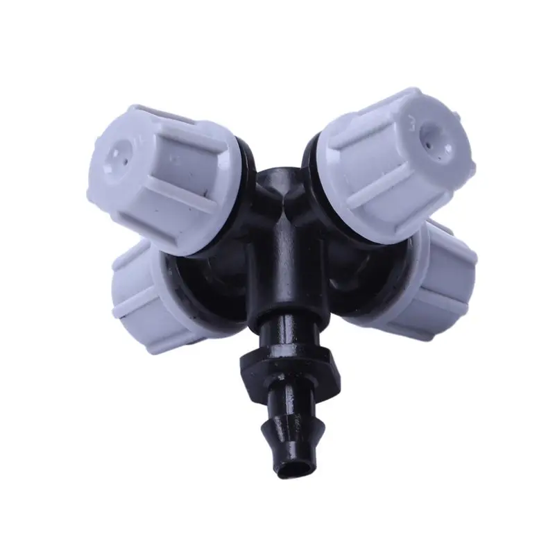 M12K-Greenhouse Humidifier Plant Misting Cross Atomizing Nozzle Sprinkler Tee (50Pcs)
