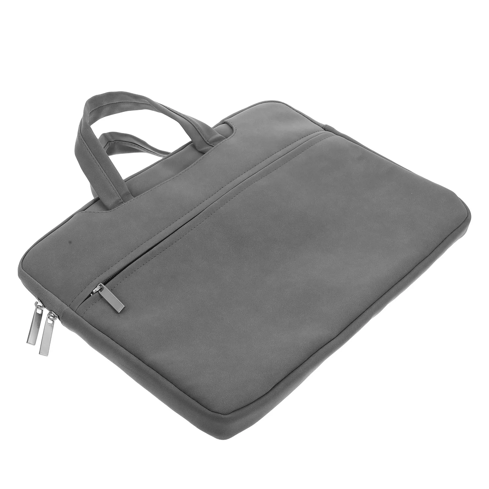 PU Laptop Sleeve Bag 14 Inch Notebook Protective Case Slim Briefcase Tote Bag Handle for Travel Work School Laptop Bags for Men