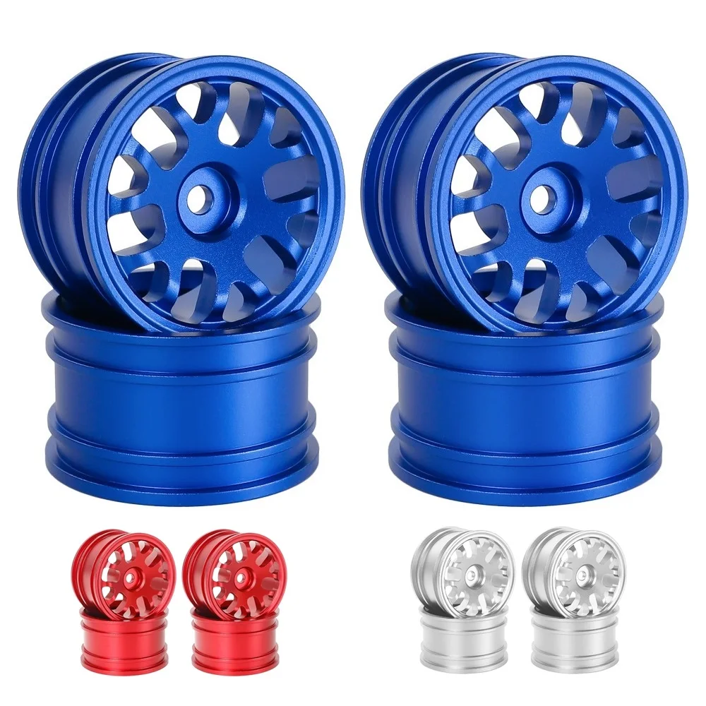 4szt 42mm 1/10 RC On-Road Drift Racing Car Metalowe piasty kół do Tamiya M03 M04 M05 M06 M07 MB-01 XM-01 Upgrade Parts