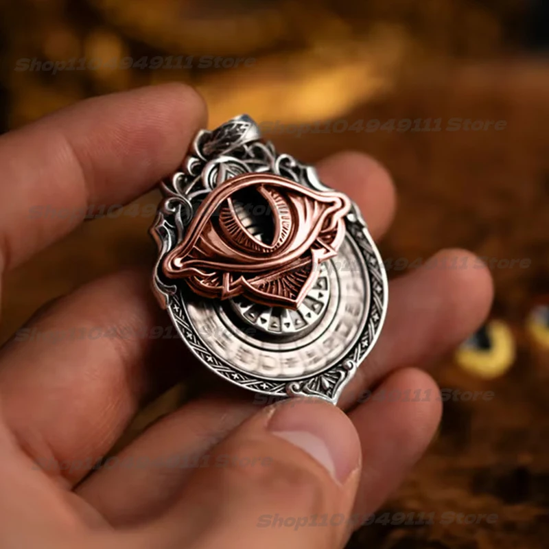 2025 New Vision Pendant All-Seeing Eye Necklace Card Pendant Mystic Divination Jewelry Spiritual Guidance Necklace Pendant