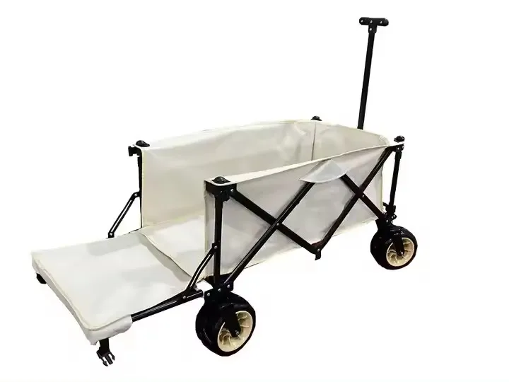 All-Terrain 80kg Folded Wagon Carts Baby and Garden Tool Folding Tool Trolley Portable Camping Beach Wagon