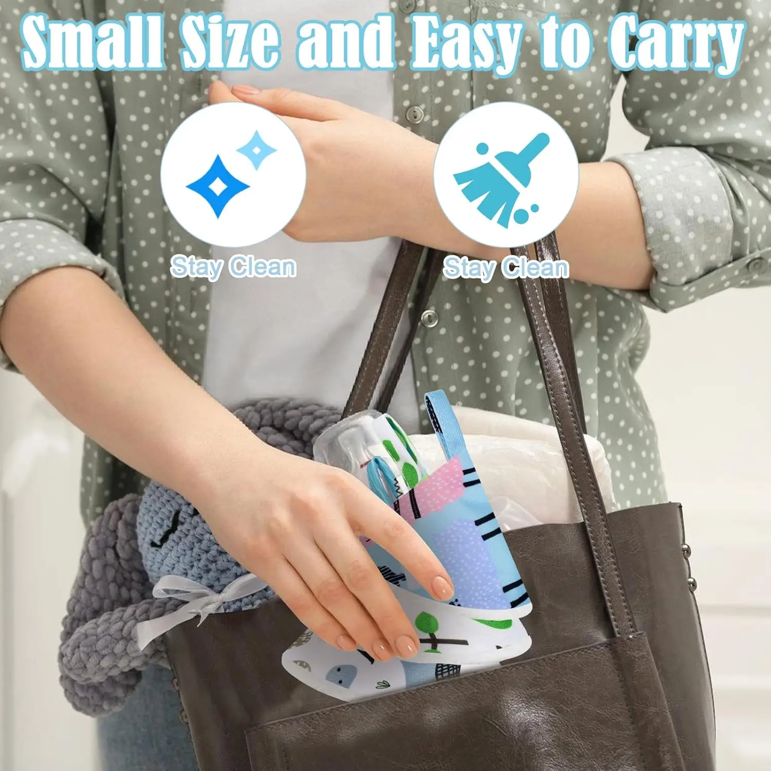 4Pcs Microfiber Pee Covers Baby Boy, Strong Water Absorption Reusable Pee Shield, Diaper Changing Accessory for Baby Boys view 3