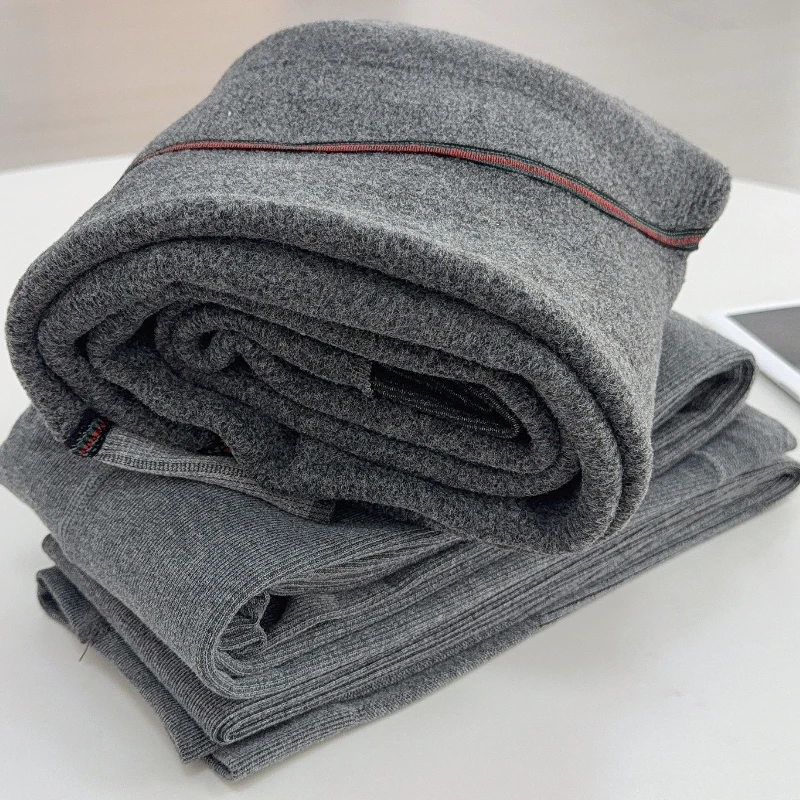 Oat Colored Pantyhose 2025 Autumn/Winter with Thick Velvet and Vertical Striped Silk Socks Korean Pantyhose Bare Leg Artifact