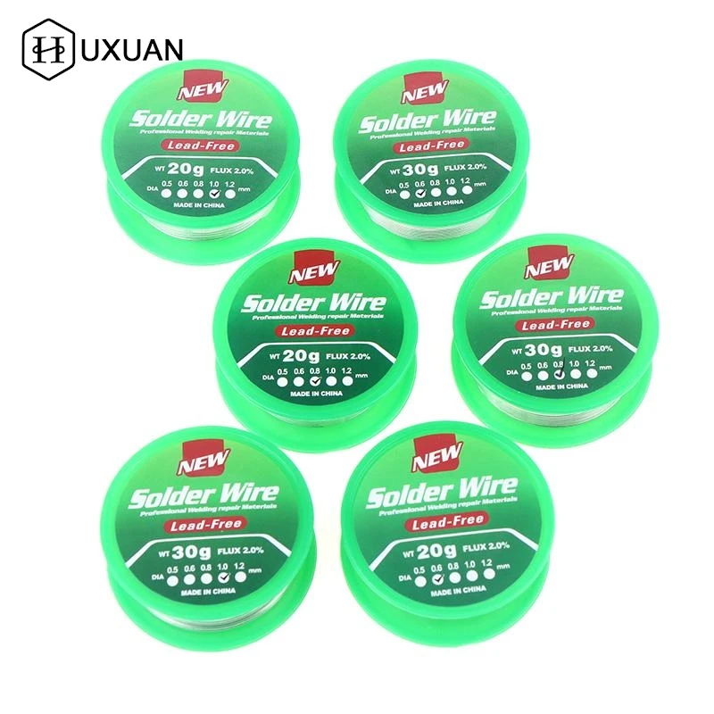 【W】0.6/0.8/1mm Lead-free Low Temperature Flux-cored Solder Wire Tin No Washing Rosin Core Solder Wire Sn99.3Cu0.7