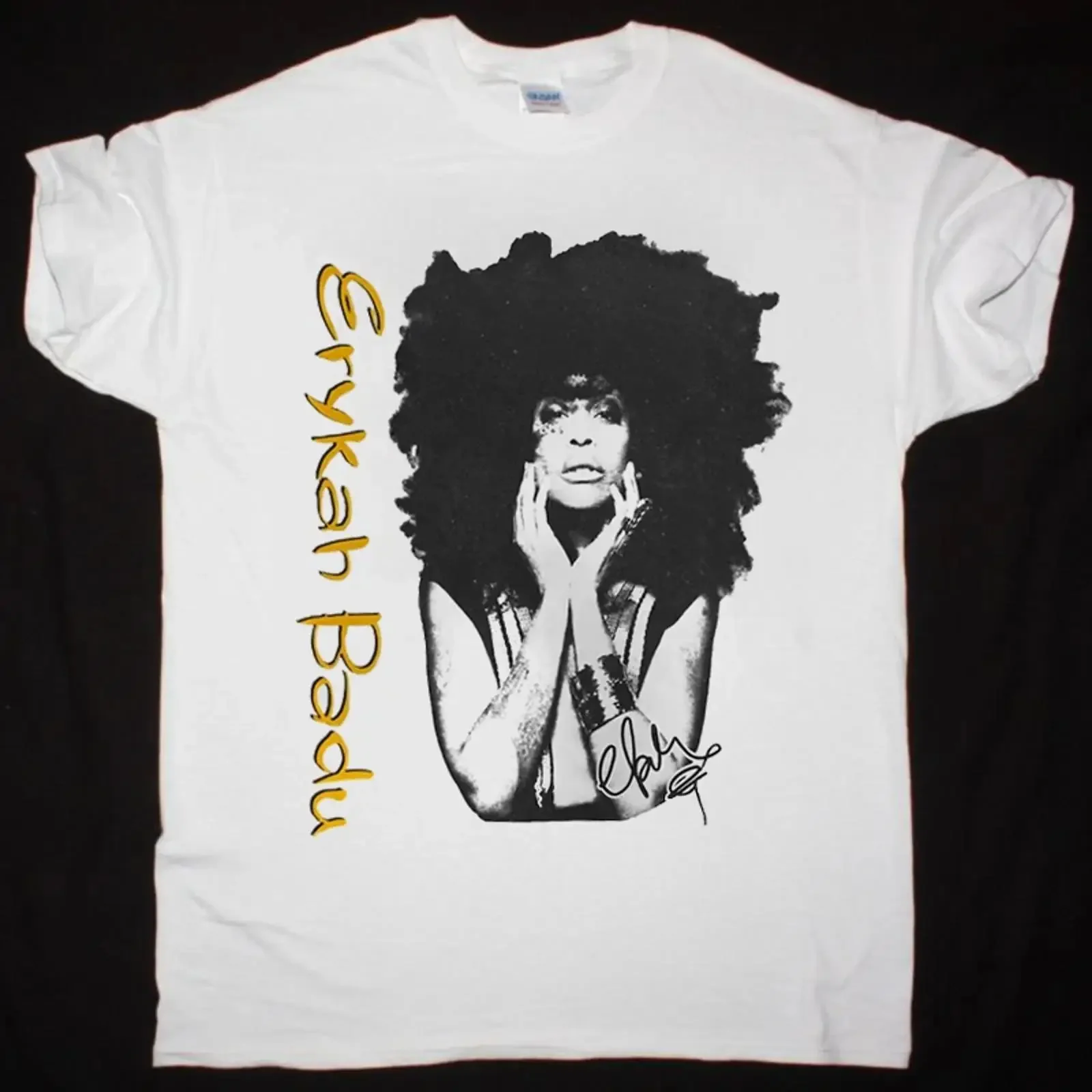 Neu Erykah Badu Konzert Herren Damen volle Größe S 5XL vintage Washed Comfortable fashion Versatile Slightly graphic Casual