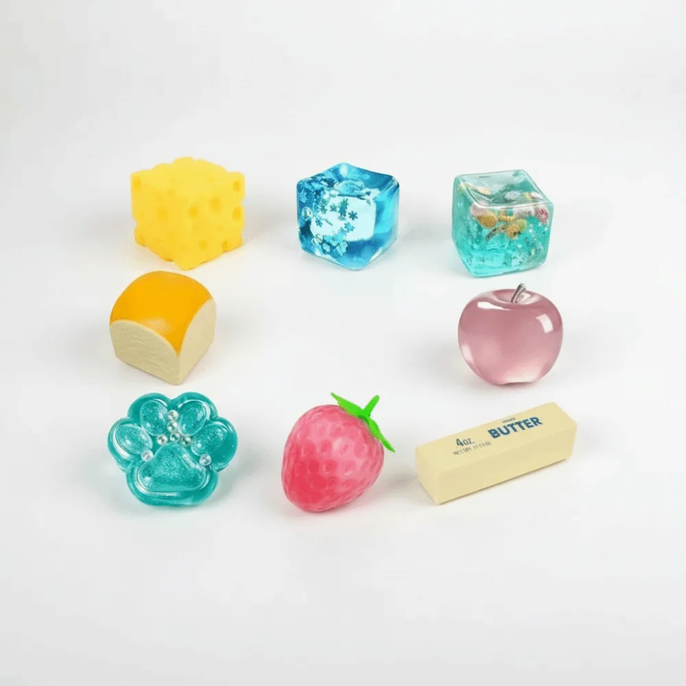 Boxed Set Slow Rising Butter Squishy Butter Random Color Bread Sensory Fidget Easy To Clean Bread Cheese Fidget Gift