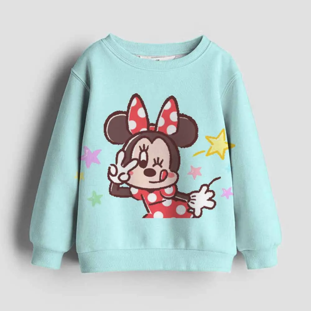 Bluza Disney Mickey Mouse, modna odzież dziecięca na co dzień, nowa jesienna odzież, chłopięca i dziewczęca kreskówka z długim rękawem