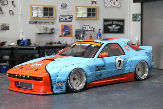 プラスチック1/10の自動車のドリフトモデル,透明なボディパンデム,rx7,fc3s,ワイドボディ - AliExpress