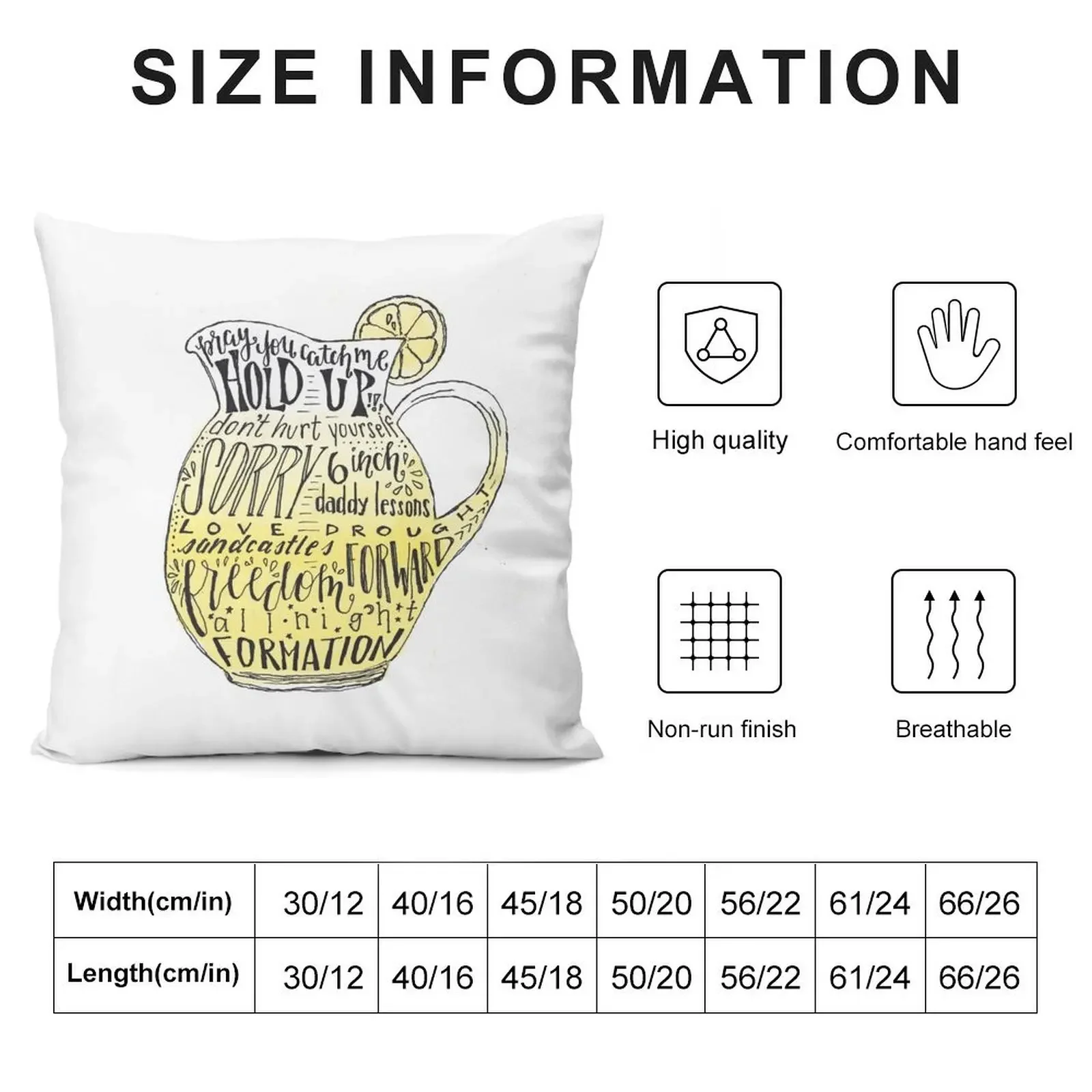 Lemonade Pitcher Throw Pillow anime girl Decorative Cushion Elastic Cover For Sofa pillow cover christmas pillow