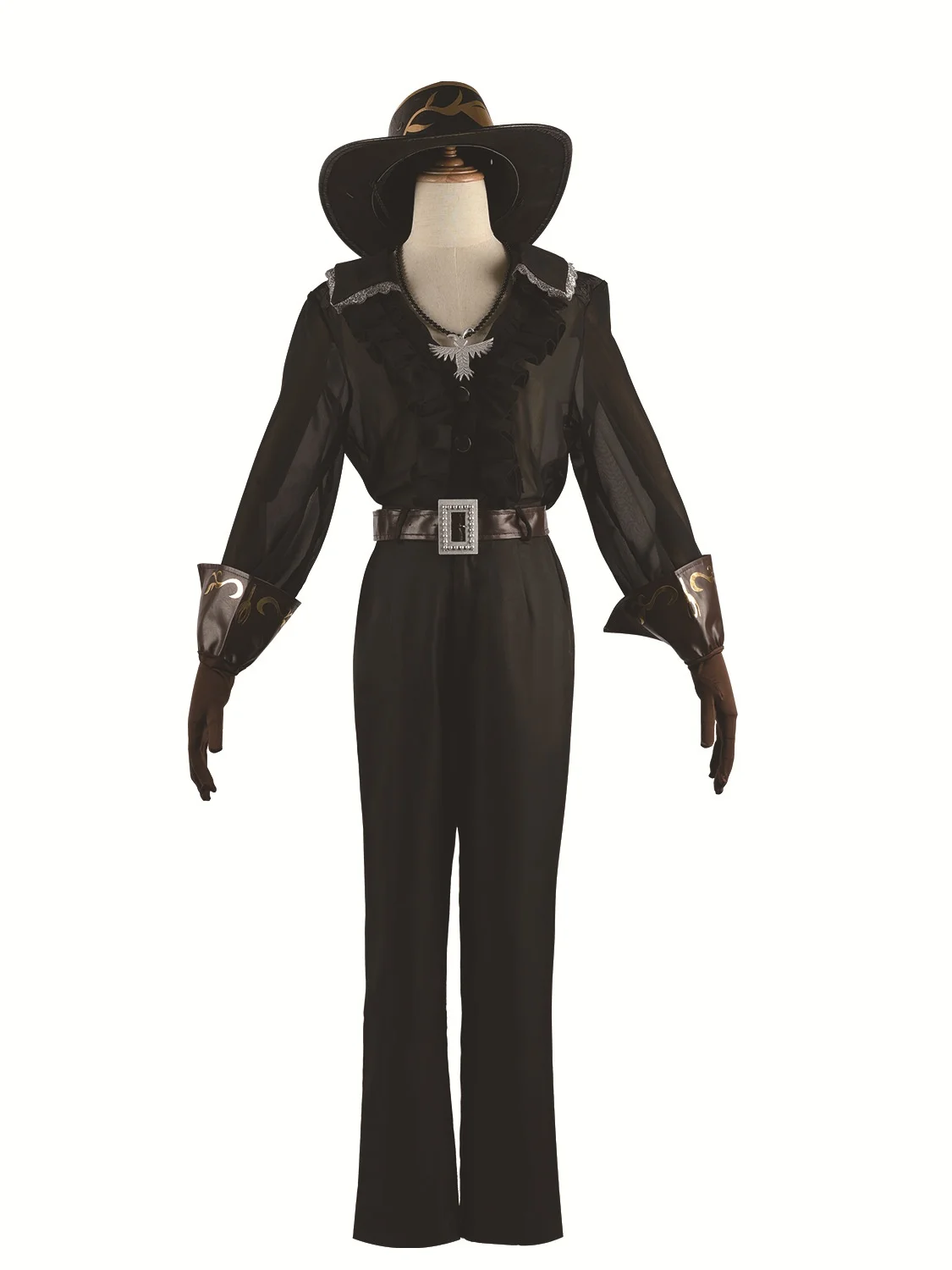 Game Norton Campbell Cosplay Anime Prospector Costume Wig Black Tulip Skin Uniforms Party Suit