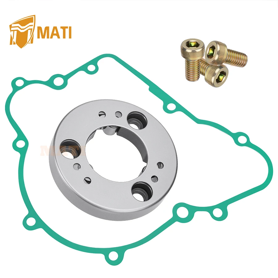 Starter Clutch One Way Bearing Gasket Bolts Kit for Kawasaki Bayou 220 KLF220 1988-2002 Bayou 250 KLF250 2003-2011 11009-1672