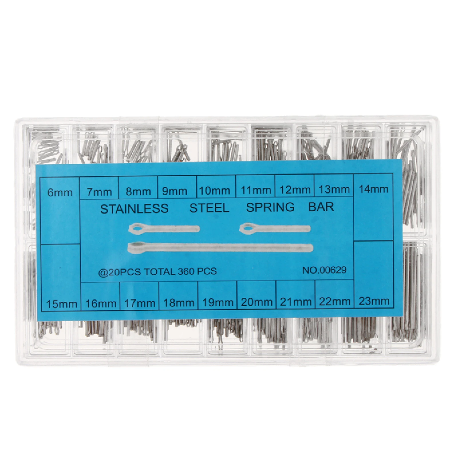 360pcs Watch Repair Tools Watch Band Split Pins With Box Stainless Steel Watch Bracelet Strap Link Pins Cotter Bar Assortment