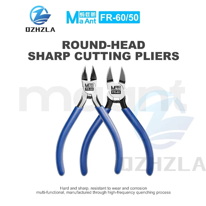 MaAnt FR-50 FR-60 Sharp Edge Cutting Pliers High Carbon Steel Spring Return Diagonal Cutter for Wire PCB Pins Plastic Repair 1PC