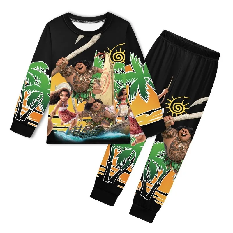 حار موانا منامة ماوي ملابس الطفل Vaiana تأثيري الشتاء الطفل بوتيك ملابس الأطفال زي طفل الفتيان ملابس خاصة 3-10Y