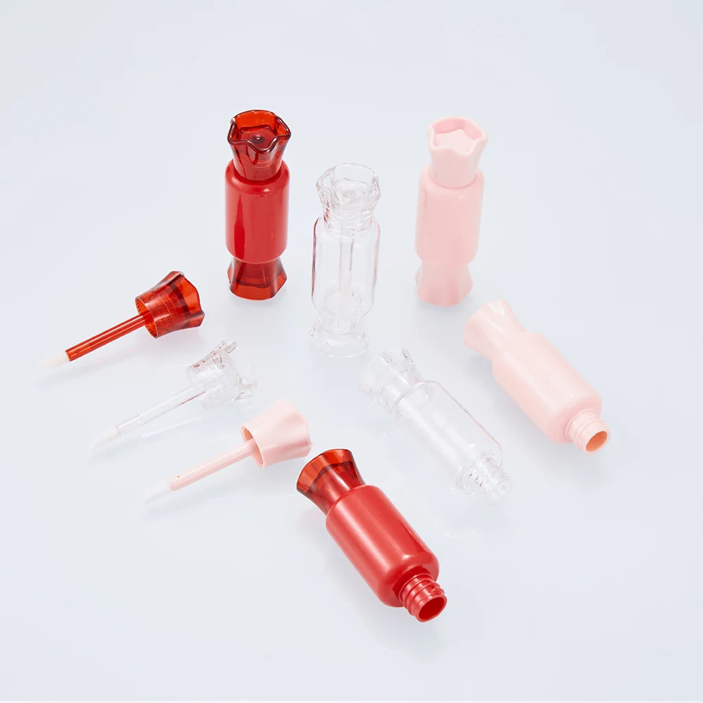 

10Pcs Empty Lipstick Tube Mini DIY Lip Gloss Containers Compact Portable Makeup Bottles Travel Friendly Small Lip Gloss Bottles