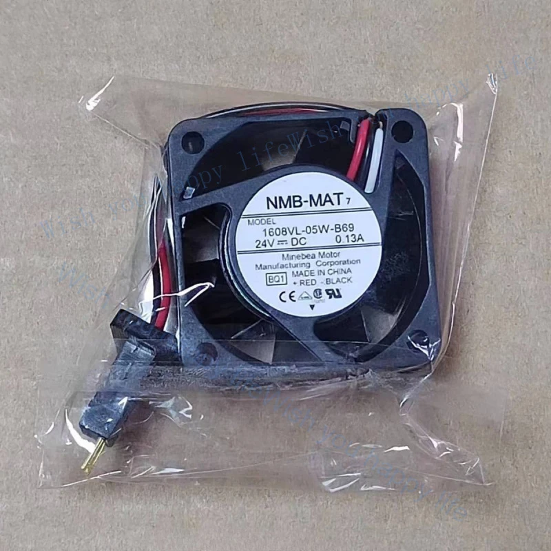 LL 1PCS  for NMB-MAT Case cooling Fan MODEL 1608VL-05W-B69 DC 24V 0.13A 40*20MM 3PIN