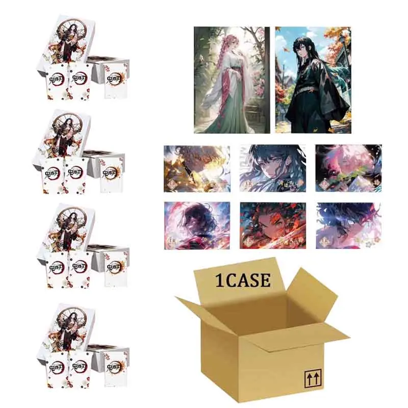 Wholesales Demon Slayer Collection Cards Booster Box Nezuko Party Game Kids Toys Gifts For Birthday Children