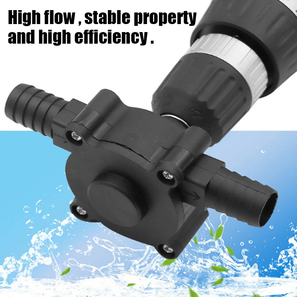 Diesel Oil Fluid Water Pump Portable Mini Hand Self-priming Liquid Transfer Pumps Electric Drill Pump Home Garden Outdoor Tool