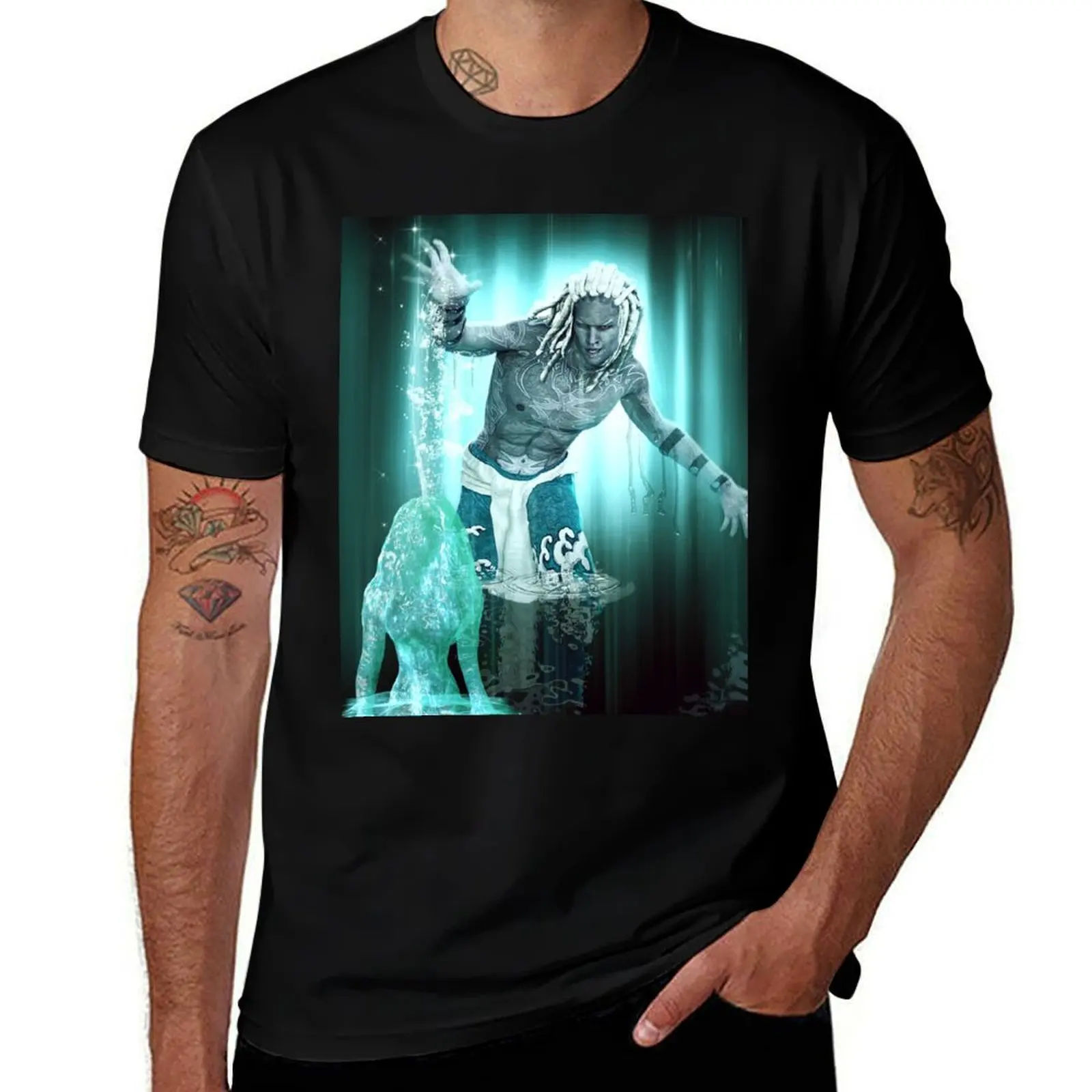 Aquarius (Male) T-Shirt Breathable Mesh Panel T-Shirt