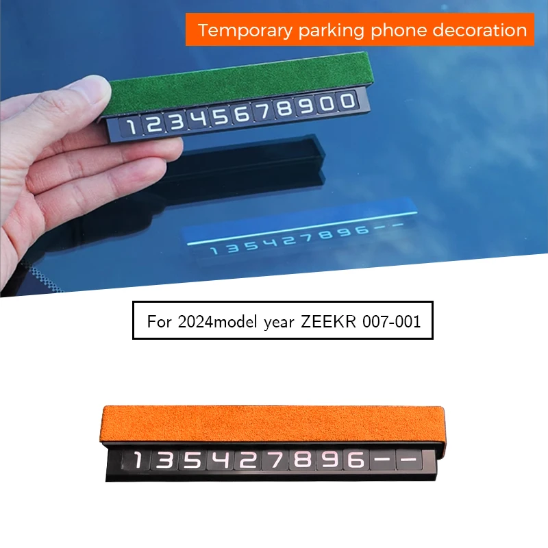 

temporary parking phone decoration for zeekr 007 2024-