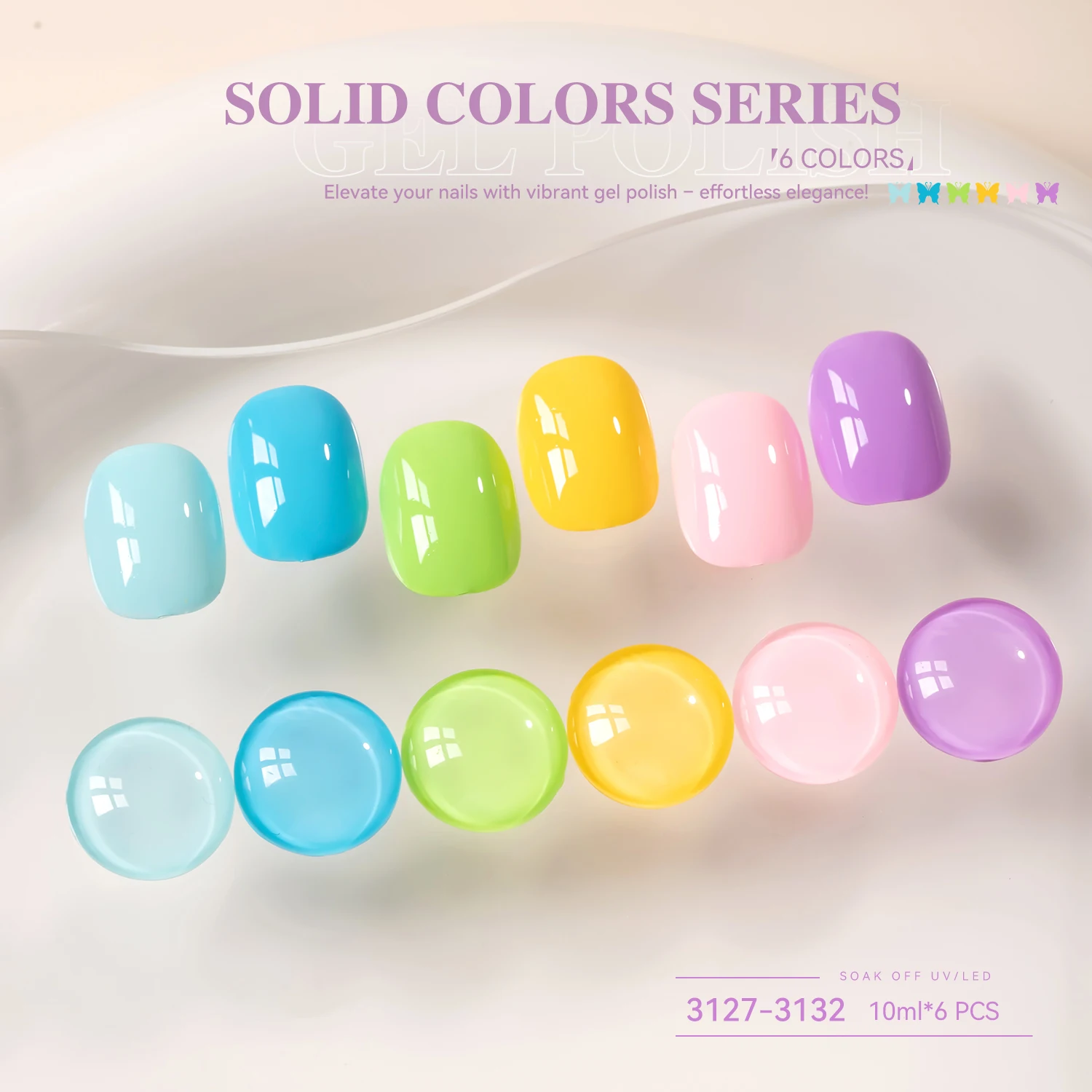 Vendeeni المهنية مسمار المورد عينة مجانية خدمة 6 ألوان هلام مسمار البولندية جمع TPO هيما الحرة OEM مخصص هلام البولندية #2