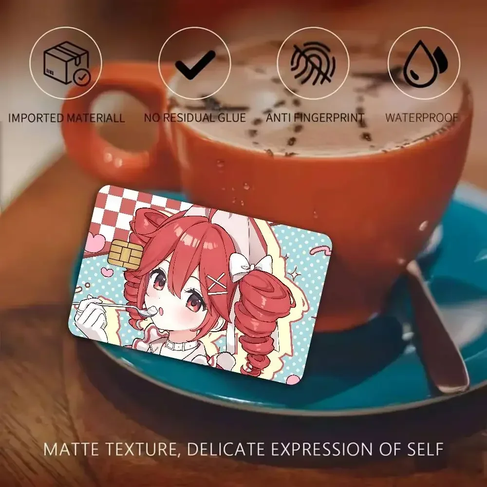 Popular Virtual Singer Kasane Teto Holder Anime Spend Or Save Funny No Fade Sticker Skin Cover Film For Debit Credit Card