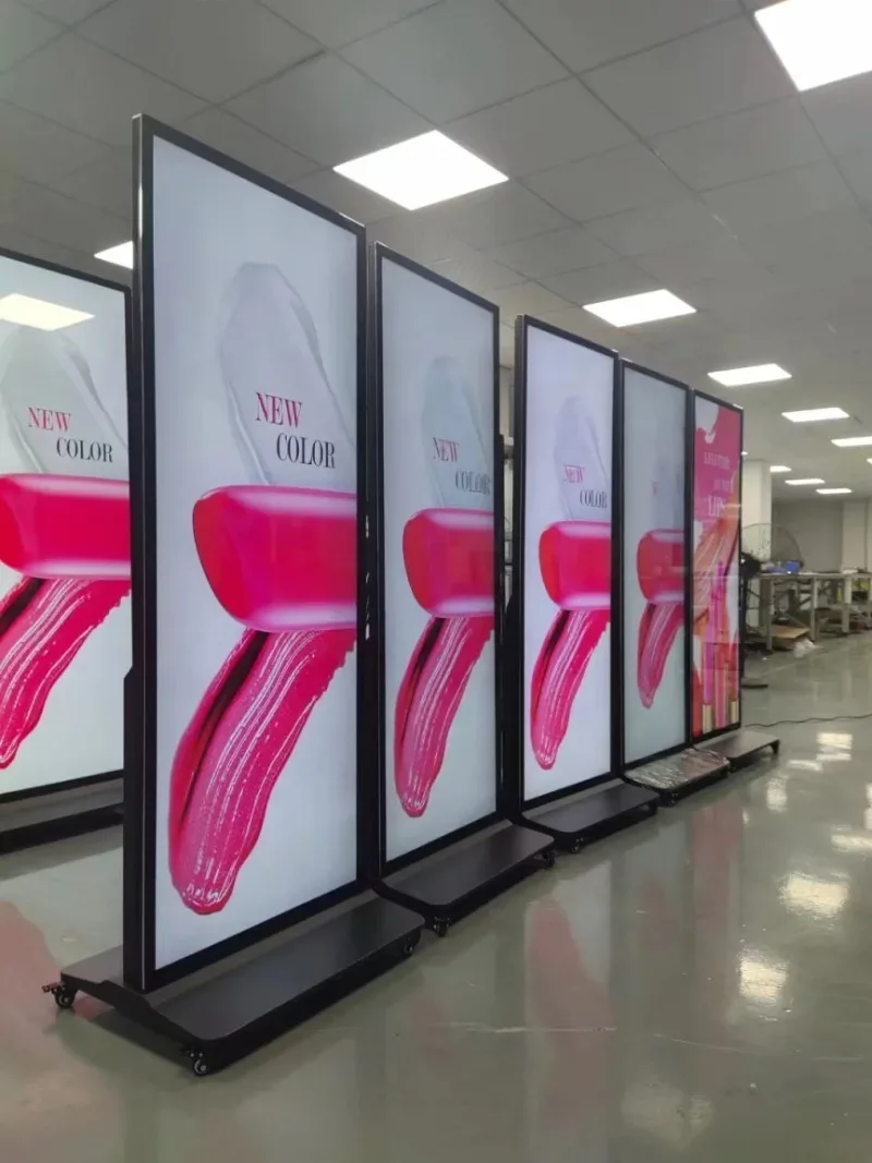 Floor Standing 4K LCD Digital Signage Touch Totem with WiFi CMS Software Vertical Advertising Display Screen 43' 55' 65' 75' Ind