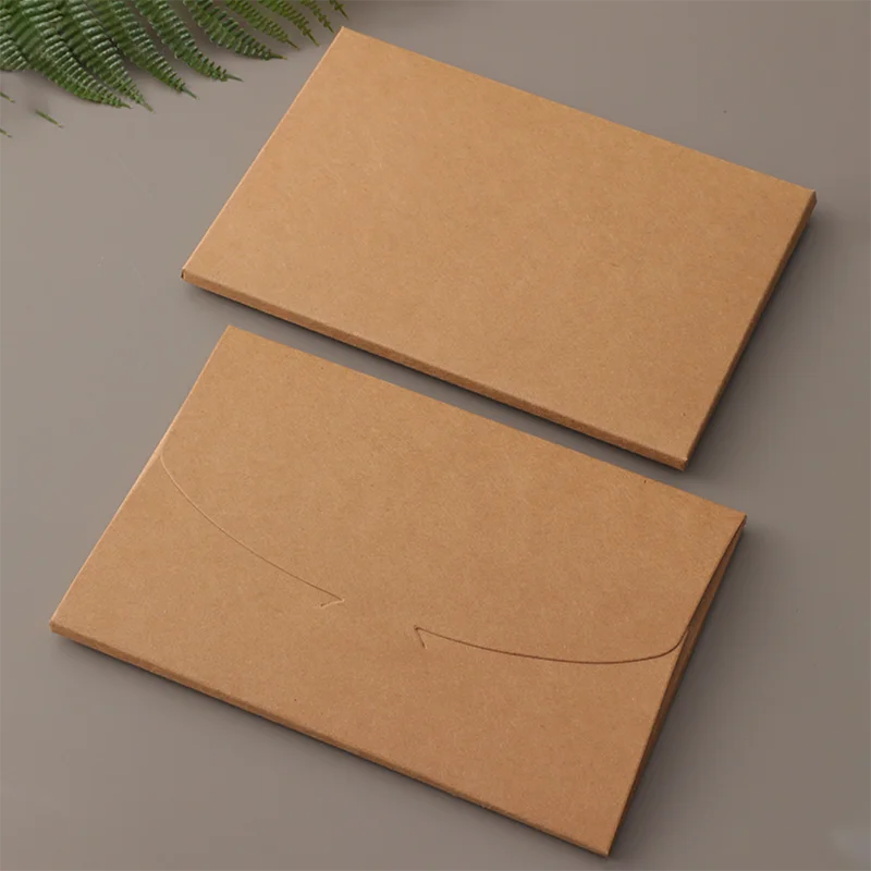 50PCS/Pack Classical White Black Kraft Blank Mini Paper Window Envelopes Wedding Invitation Envelope Postcard Envelope 105x155mm