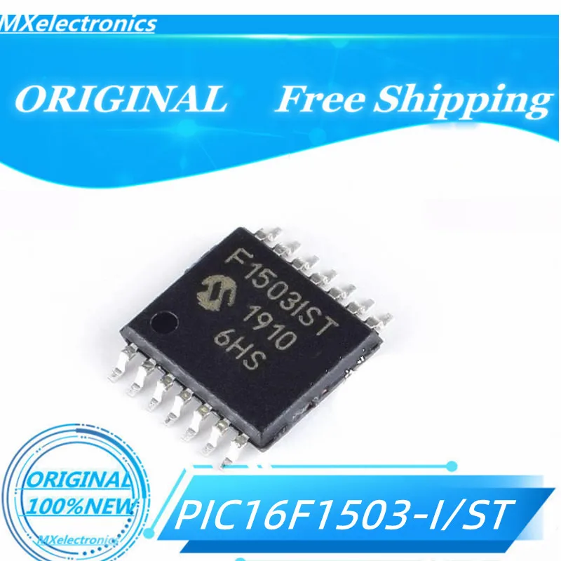 10PCS/LOT 100%NEW   PIC16F1503-I/ST  F1503IST TSSOP-14 8-bit Microcontrollers - MCU
