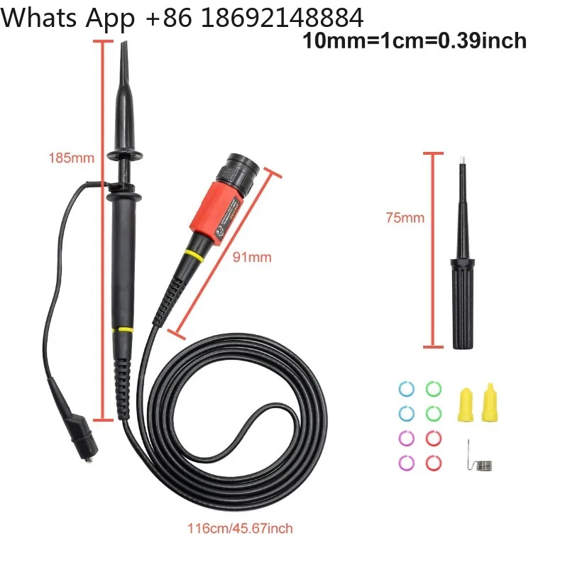 100:1 oscilloscope probe P4100 100 MHZ withstand voltage 2KV high voltage probe, spot quick delivery