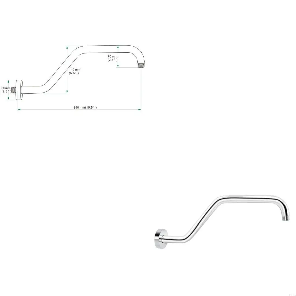 

Практичный матовый черный душевой кронштейн для настенного монтажа для профессиональной установки