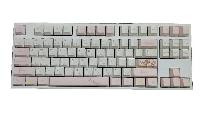 Illyasviel 129 Key Cap FGO Fate Grand Order Key Cover PBT DYE Sublimation Cherry MX Cross Axis Switch Mechanical Keyboard Gift