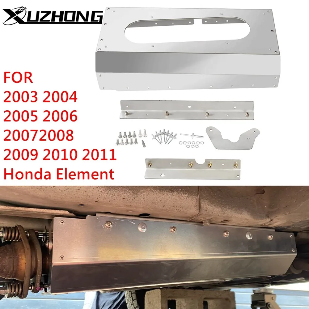 For 2003-2011 Honda Element Catalytic Converter Protection Shield Defender Aluminum Car Accessories Silver High Quality