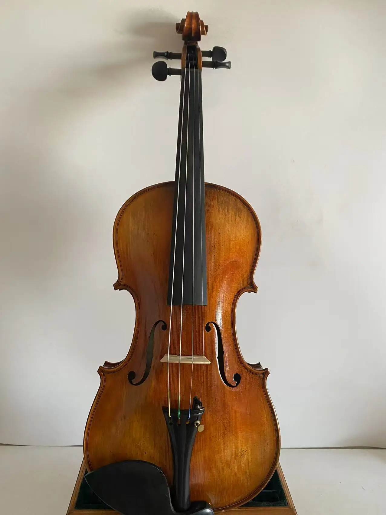 4/4 كمان ستاينر موديل ملتهب من خشب القيقب الخلفي من خشب التنوب مصنوع يدويًا من قطعتين من الخلف