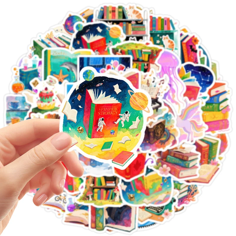 50PCS Book Stickers for Kindle Inspirational Bookish Reading Stickers Pack for Readers Book Lovers Gift