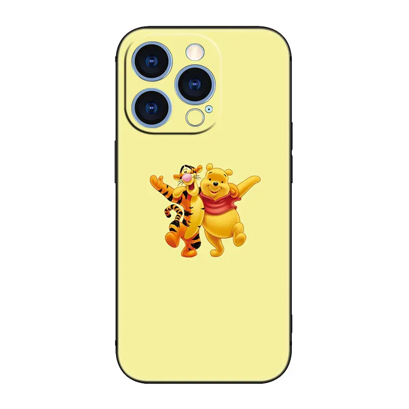 Cute Piglet Tigger and Eeyore Phone Case For Apple iPhone 14 13 12 Mini 11 Pro XR X XS MAX 6S 7 8 Plus 5S SE 2020 2022 Cover