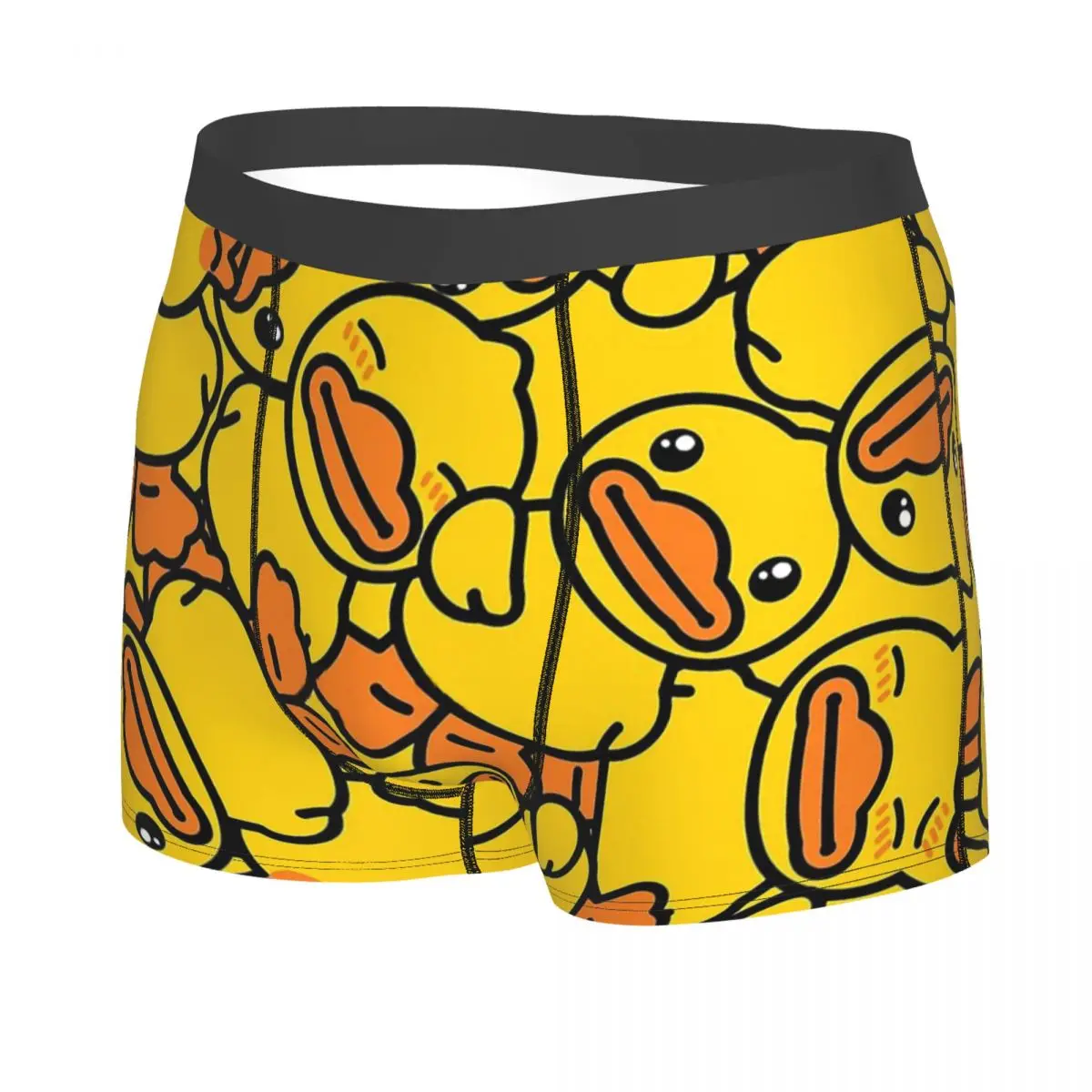 Impresso Rubber Duck Boxer Briefs para Homens, Altamente Respirável, Cuecas Amarelas, Cuecas Clássicas, Presentes de Aniversário, Engraçado, Alta Qualidade