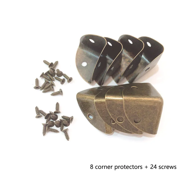4-8 pezzi argento armadio bagagliaio protezione angolare mobili custodia scatola angolare decorativa